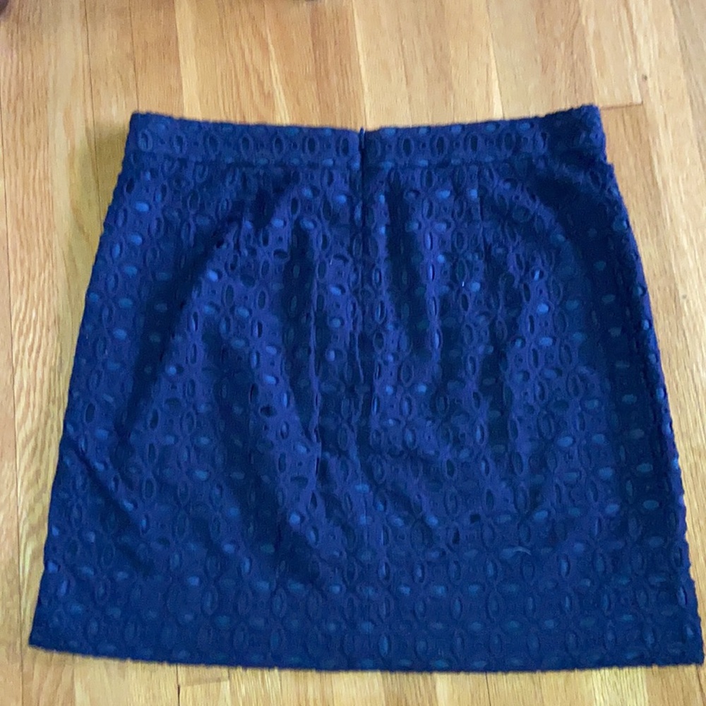 J.Crew Factory Exploded Eyelet Lace Mini Skirt - Picture 4 of 5